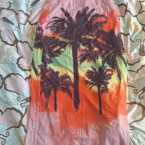 SHEIN 2XL Tropical Print Tube Top and Skirt - Picture 17 of 17